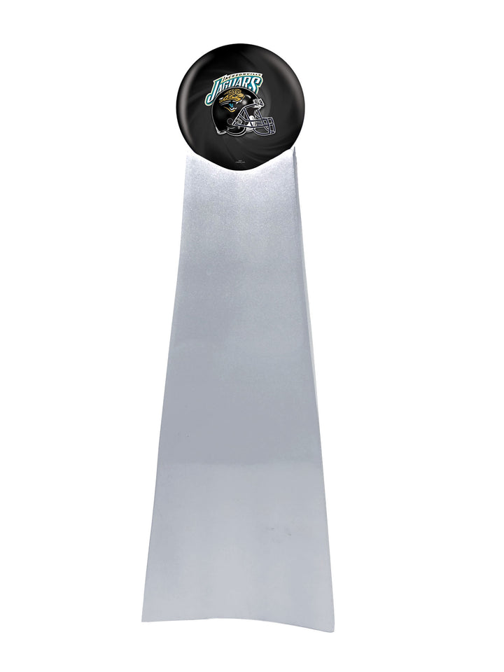 Championship Trophy Cremation Urn with Optional Jacksonville Jaguars Ball Decor and Custom Metal Plaque