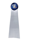 Championship Trophy Cremation Urn with Optional Football and New England Patriots Ball Decor and Custom Metal Plaque