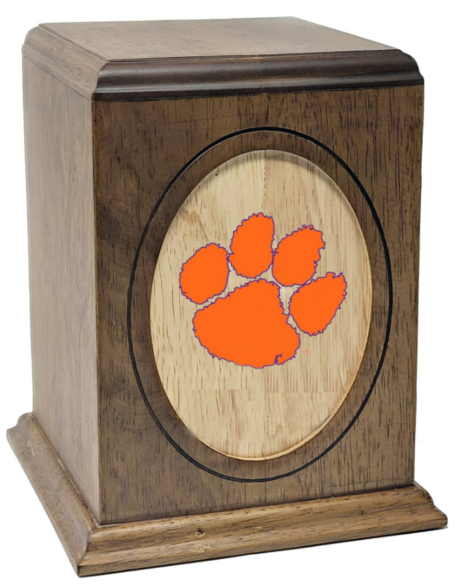 Clemson University Tigers College Cremation Urn - Orange