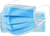 Disposable Face Masks in Blue - 50pcs/Box - ExquisiteUrns