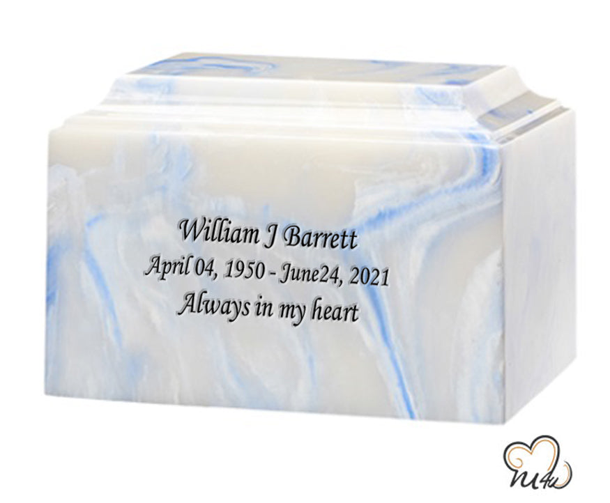 Blue Onyx Cultured Marble Urn - ExquisiteUrns