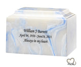 Blue Onyx Cultured Marble Urn - ExquisiteUrns