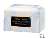 Blue Onyx Cultured Marble Urn - ExquisiteUrns