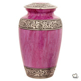 Classic Alloy Cremation Urn - Lotus Pink, Alloy Urns - ExquisiteUrns