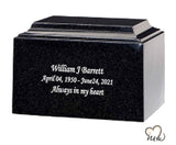 Granite Bombay Cultured Marble Urn - ExquisiteUrns