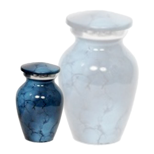 Classic Denim Alloy Cremation Urn - ExquisiteUrns