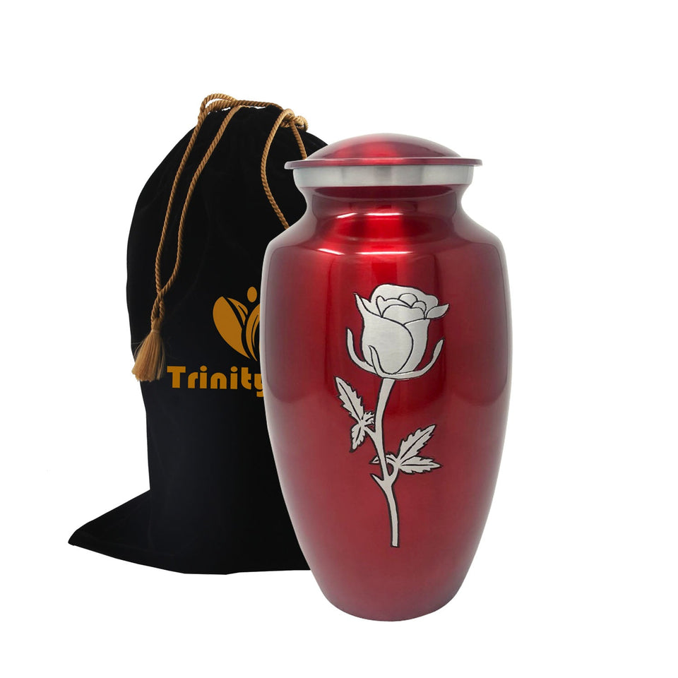 Eternal Rose Alloy Cremation Urn - ExquisiteUrns