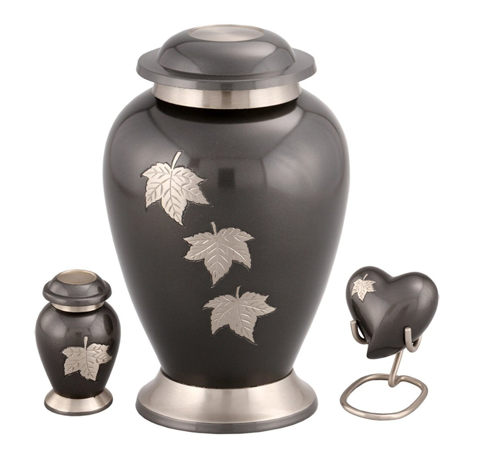 Autumn Falling Leaves Adult Urn