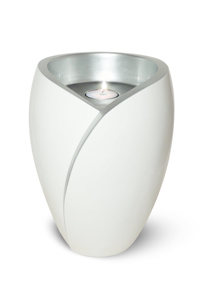 Fiberglass Candle Adult Cremation Urn - Fiberglass Candle Adult Cremation Urns For Ashes, White Candle Fiberglass Cremation Urns For Ashes, Fiberglass White Candle Cremation Urns, Fiberglass White Candle Funeral Urns, Fiberglass White Candle Memorial Urn