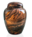 Fiberglass Bold Brown Adult Cremation Urn - Fiberglass Adult Cremation Urns For Ashes in Brown, Brown Fiberglass Cremation Urns For Ashes, Fiberglass Brown Cremation Urns,Fiberglass Brown Funeral Urns, Fiberglass Brown Memorial Urn