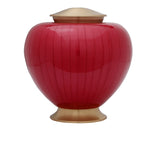 Baroque Cremation Urn for Ashes in Red