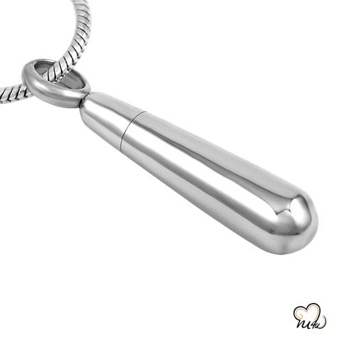 Loving Tear Drop Silver Cremation Jewelry For Ashes - ExquisiteUrns
