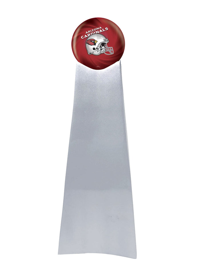 Championship Trophy Cremation Urn With Optional Arizona Cardinals Ball Décor And Custom Metal Plaque - ExquisiteUrns