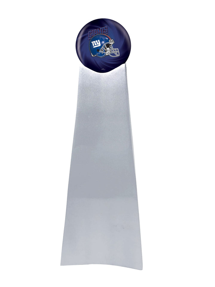 Championship Trophy Cremation Urn with Optional Football and New York Giants Ball Decor and Custom Metal Plaque - ExquisiteUrns