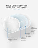 KN95 RESPIRATOR DISPOSABLE FACE MASK 20PCS - ExquisiteUrns