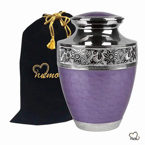 Lavender Bloom Urn for Ashes, Levender Bloom Unique Urn for Human Ashes - Exquisite Urns