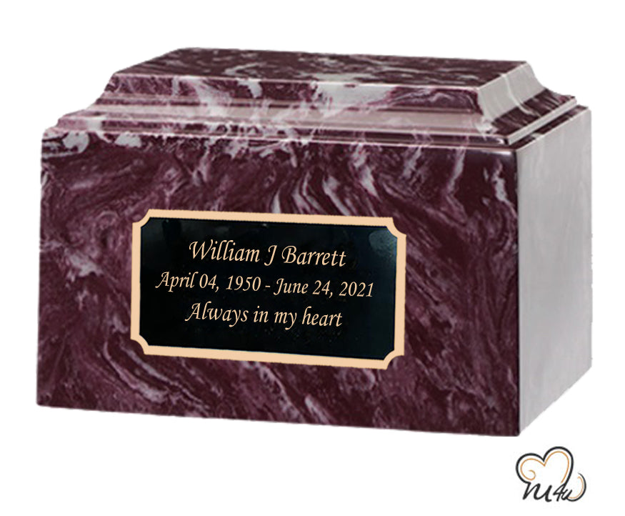 Merlot Cultured Marble Urn - ExquisiteUrns