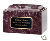 Merlot Cultured Marble Urn - ExquisiteUrns