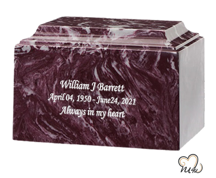 Merlot Cultured Marble Urn - ExquisiteUrns