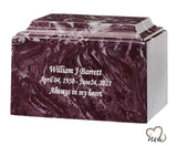 Merlot Cultured Marble Urn - ExquisiteUrns
