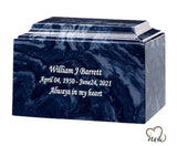 Midnight Blue Cultured Marble Urn - ExquisiteUrns