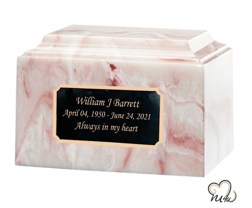 Pink Onyx Cultured Marble Urn - ExquisiteUrns