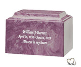 Purple Cultured Marble Urn - ExquisiteUrns