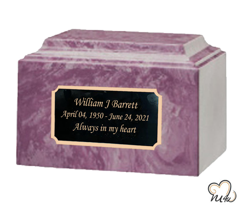 Purple Cultured Marble Urn - ExquisiteUrns