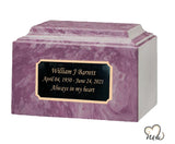 Purple Cultured Marble Urn - ExquisiteUrns