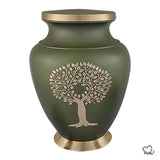Tree of Life Brass Cremation Urn, Brass Urns - ExquisiteUrns