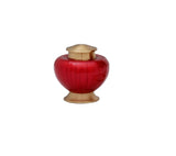 Baroque Cremation Urn for Ashes in Red
