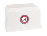 University of Alabama Crimson Tide College Cremation Urn - White w/ Seal