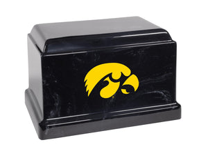 University of Iowa Hawkeyes College Cremation Urn - Black