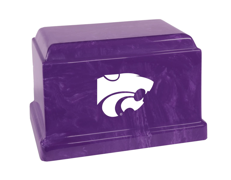 Kansas State University Wildcats College Cremation Urn - White