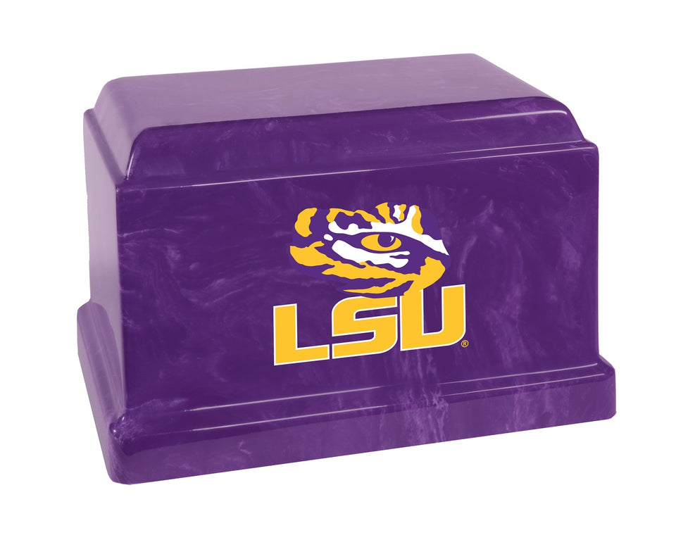 Louisiana State University Tigers College Cremation Urn - Yellow