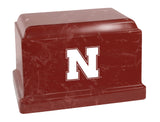 Nebraska University Cornhuskers College Cremation Urn - Red