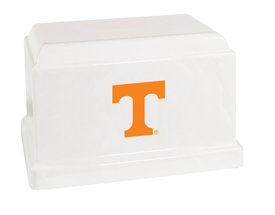 University of Tennessee Volunteers College Cremation Urn - White