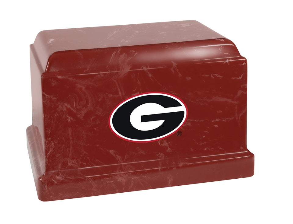 University of Georgia Bulldogs College Cremation Urn - Red