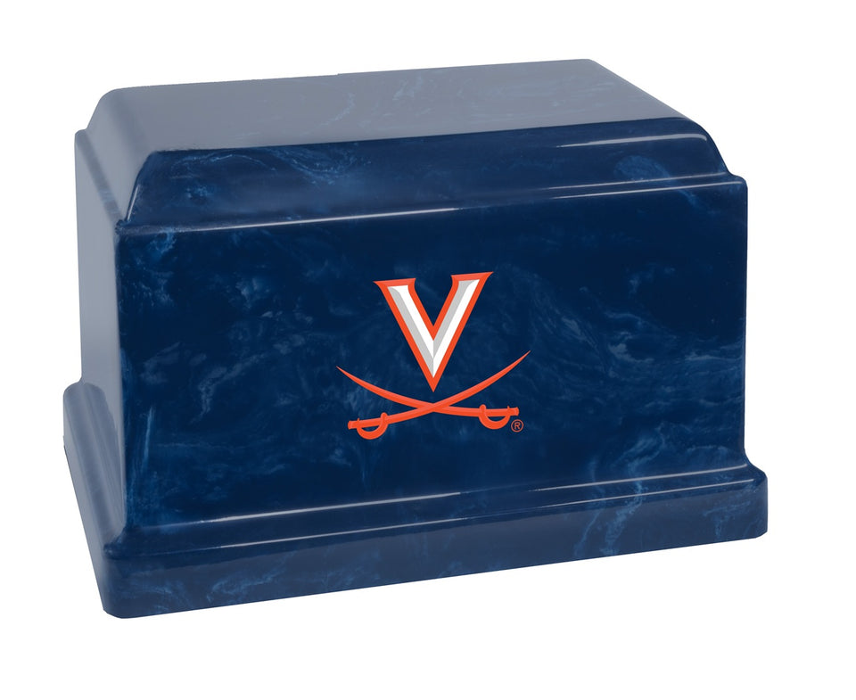 University of Virginia Cavaliers College Cremation Urn - Blue