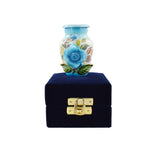 3D Blue Rose Bouquet Cremation Urn