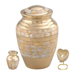 Adore Mother Of Pearl Cremation Urn
