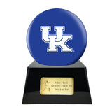 LIMITED SUPPLY- Football Cremation Urn with Optional Kentucky Wildcats Ball Decor and Custom Metal Plaque