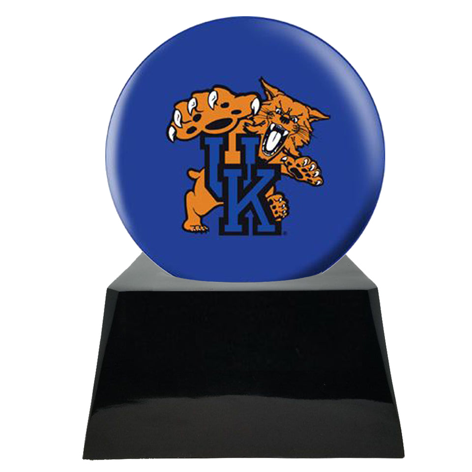 LIMITED SUPPLY- Football Cremation Urn with Optional Kentucky Wildcats Ball Decor and Custom Metal Plaque