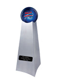 Championship Trophy Cremation Urn with Optional Buffalo Bills Ball Decor and Custom Metal Plaque