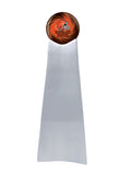 Championship Trophy Cremation Urn with Optional Football and Clevland Browns Ball Decor and Custom Metal Plaque