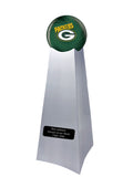 Championship Trophy Cremation Urn with Optional Green Bay Packers Ball Decor and Custom Metal Plaque