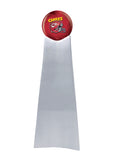 Championship Trophy Cremation Urn with Optional Kansas City Chiefs Ball Decor and Custom Metal Plaque