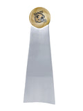 Championship Trophy Cremation Urn with Optional Football and New Orleans Saints Ball Decor and Custom Metal Plaque