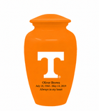 University of Tennessee Volunteers College Cremation Urn - Light Orange