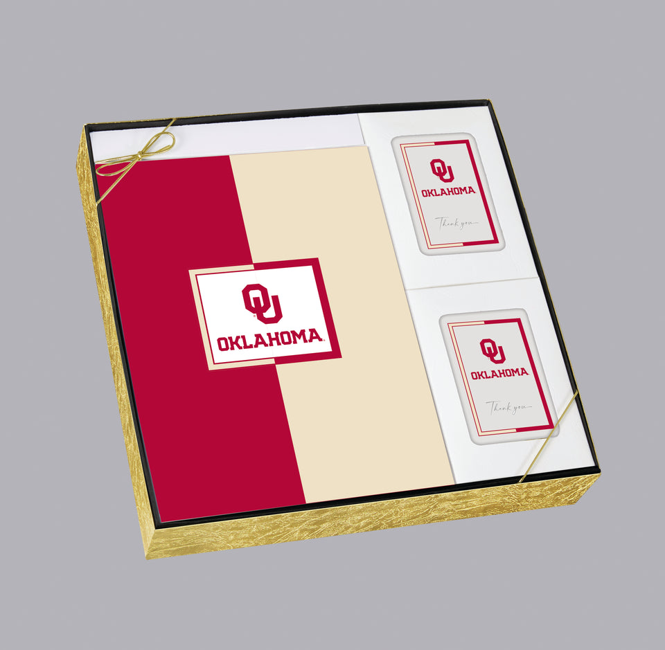 White Oklahoma Sooners University College Cremation Urn